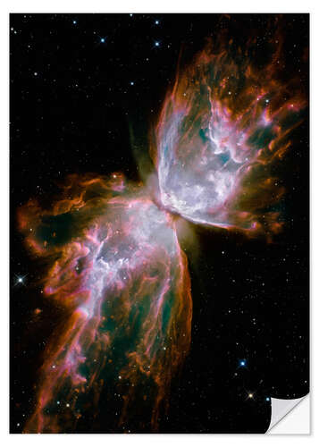 Selvklebende plakat Butterfly planetary nebula