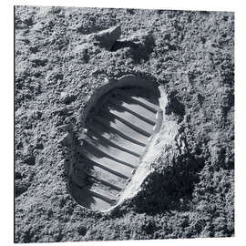 Magnettafel Fussabdruck auf dem Mond