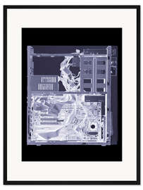 Gerahmter Kunstdruck Computer Innenleben, X-ray