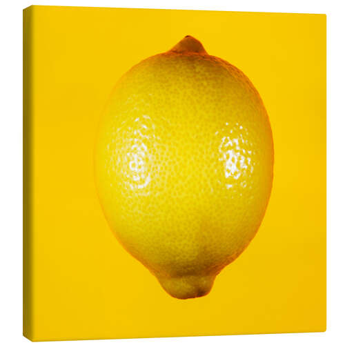Canvas-taulu Lemon against yellow background