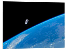 Magnettafel Schweben im All