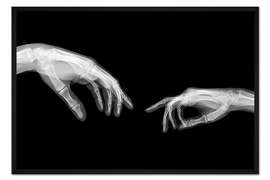 Gerahmter Kunstdruck Die Erschaffung Adams, X-ray