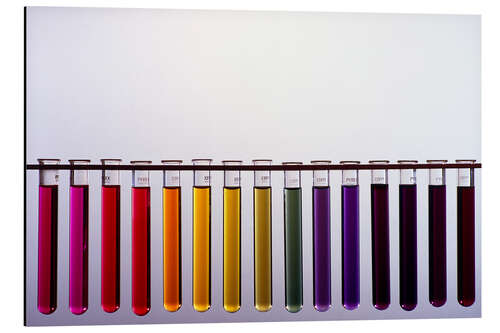 Tableau en aluminium Universal indicator scale