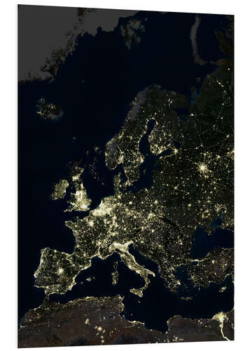 PVC-taulu Europe at night