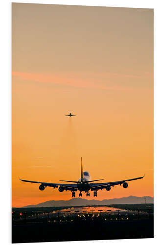 Foam board print Aeroplane landing, Canada