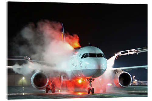 Acrylic print De-icing of an Airbus A320