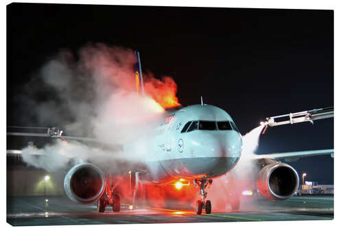 Stampa su tela Sbrinamento di un Airbus A320