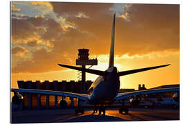 Gallery print Airbus at the Frankfurt airport