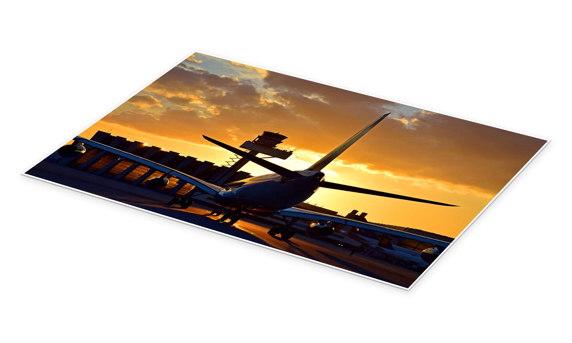 Airbus at the Frankfurt airport print by HADYPHOTO | Posterlounge