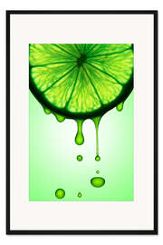 Gerahmter Kunstdruck Saftige Zitrone