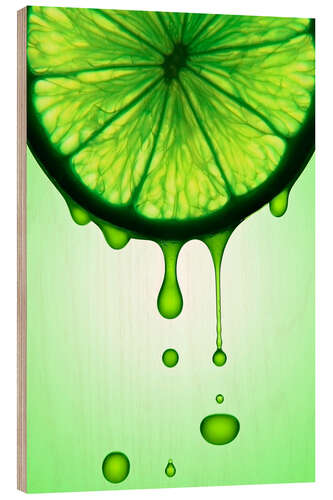 Tableau en bois Citron juteux