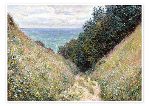 Claude Monet - Route à La Cavée, Pourville