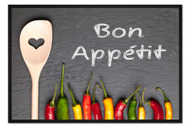Gerahmter Kunstdruck Bon Appetit