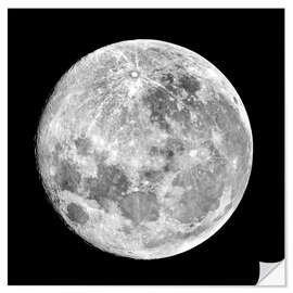 Selvklebende plakat Full Moon