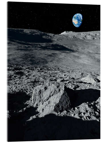 Acrylglas print Earth from the moon