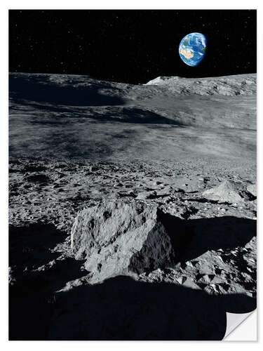 Wall sticker Earth from the moon