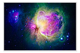 Wall print  Great Orion Nebula - Luke Dodd