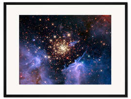 Gerahmter Kunstdruck Offener Sternhaufen NGC 3603