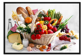 Gerahmter Kunstdruck Ausgewogene Ernährung