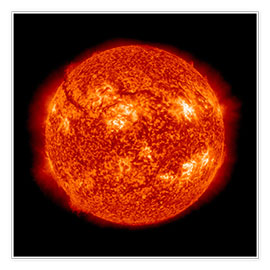 Poster Attività solare, immagine a ultravioletti tramite SDO
