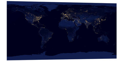 Tableau en PVC La Terre de nuit