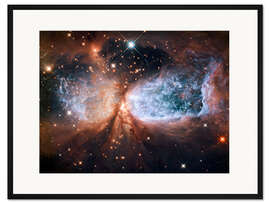 Gerahmter Kunstdruck Nebel Sh 2-106