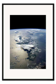 Gerahmter Kunstdruck Hispaniola, ISS-Aufnahme