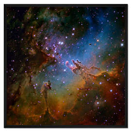 Gerahmter Kunstdruck Adlernebel, optische Aufnahme