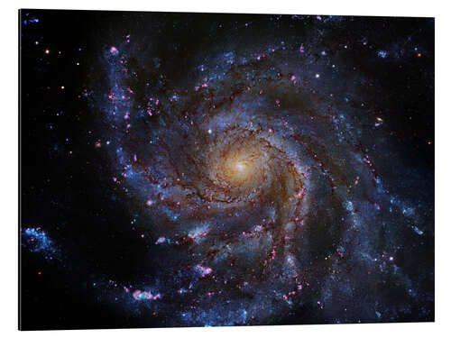 Cuadro de aluminio Pinwheel Galaxy (M101), Hubble image