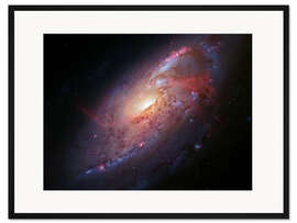 Gerahmter Kunstdruck Spiralgalaxie M106