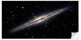 Muursticker Spiral galaxy NGC 891, optical image