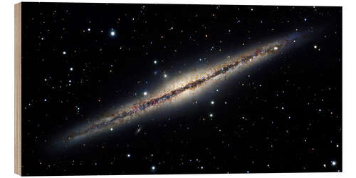 Holzbild Spiralgalaxie NGC 891