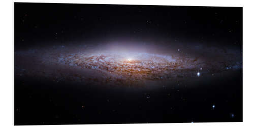 Foam board print Spiral galaxy NGC 2683, Hubble image