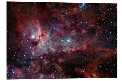 Print på skumplade Carina nebula (NGC 3372), optical image