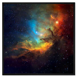 Gerahmter Kunstdruck Tulpennebel