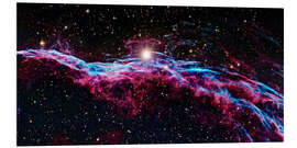 Foam board print Veil Nebula (IC 1340), optical image