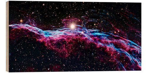 Wood print Veil Nebula (IC 1340), optical image