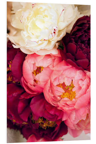 Foam board print Peonies