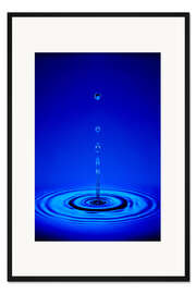 Gerahmter Kunstdruck Wassertropfen
