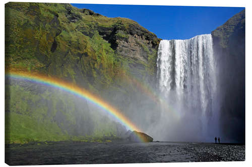 Stampa su tela Skogafoss waterfall, Iceland