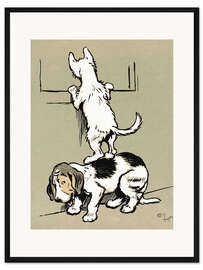 Gerahmter Kunstdruck Räuberleiter