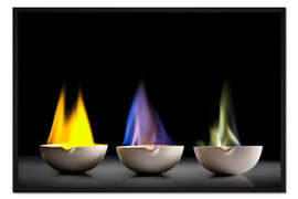Gerahmter Kunstdruck Flammtests