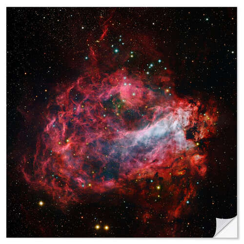 Selvklebende plakat Omega Nebula, M17