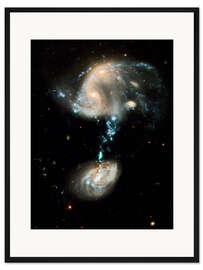 Gerahmter Kunstdruck Wechselwirkende Galaxien Arp 194, Bild HST