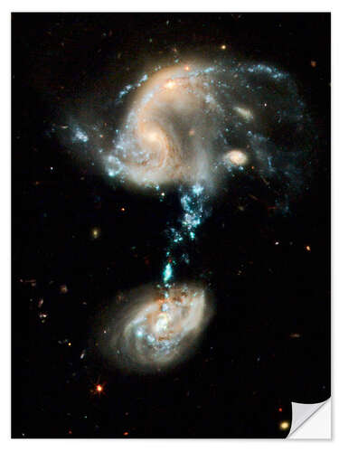 Wall sticker Interacting galaxies Arp 194, HST image