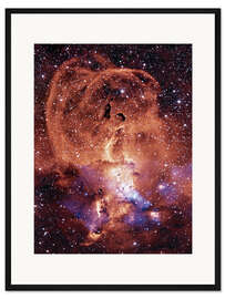 Gerahmter Kunstdruck NGC 3576 Nebelfleck