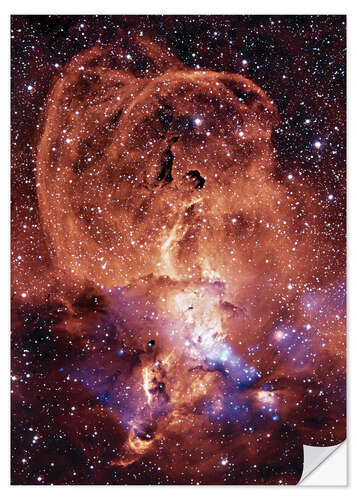 Selvklæbende plakat NGC 3576 nebula