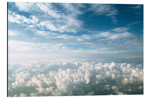 Aluminium print View of stratocumulus clouds over cumulus clouds