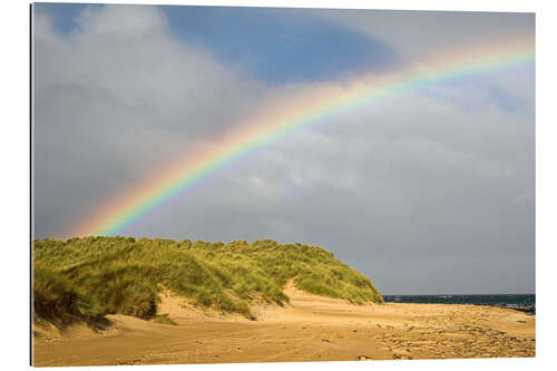 Gallery print Rainbow over sand dunes