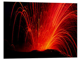 Foam board print Volcanic eruption